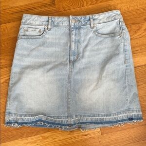 LOFT Blue Denim Mini Skirt size 4